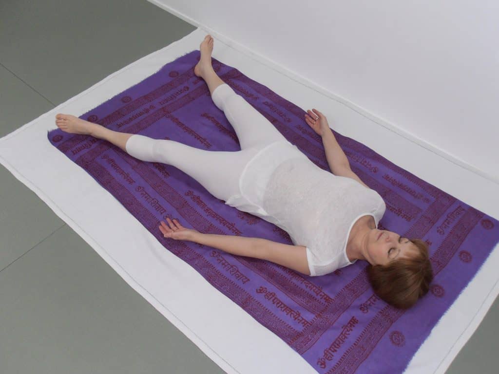 Posture de yoga avec Florence